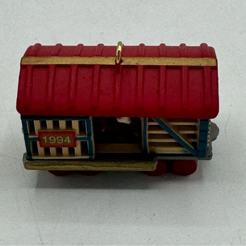 Hallmark 1994 Miniature NOEL R.R. Series Stock Car Ornament